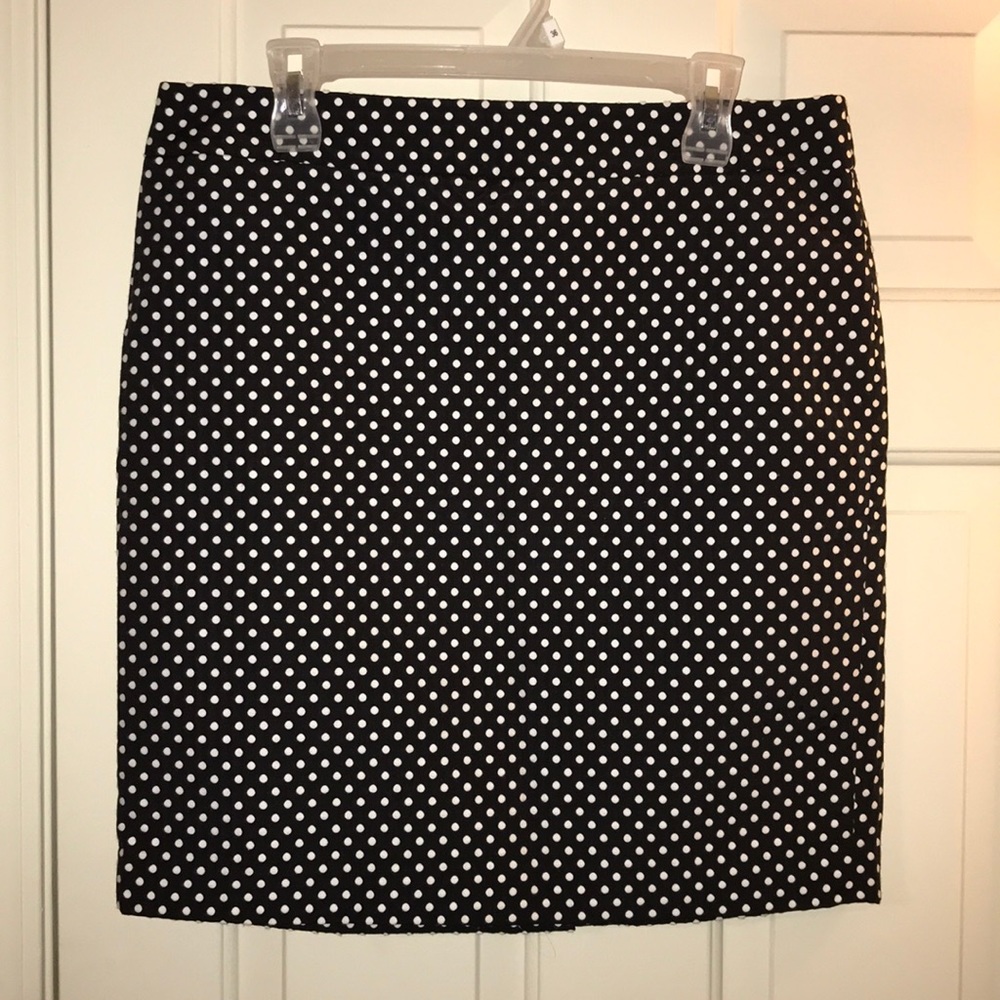 Small Polka Dot Pencil Skirt Ann Taylor